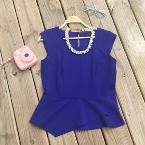 Bold Ann Taylor Peplum Top💙